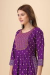 Bulbul 4 Naira Cut Rayon Printed Kurti With Bottom Dupatta Wholesalers In Delhi